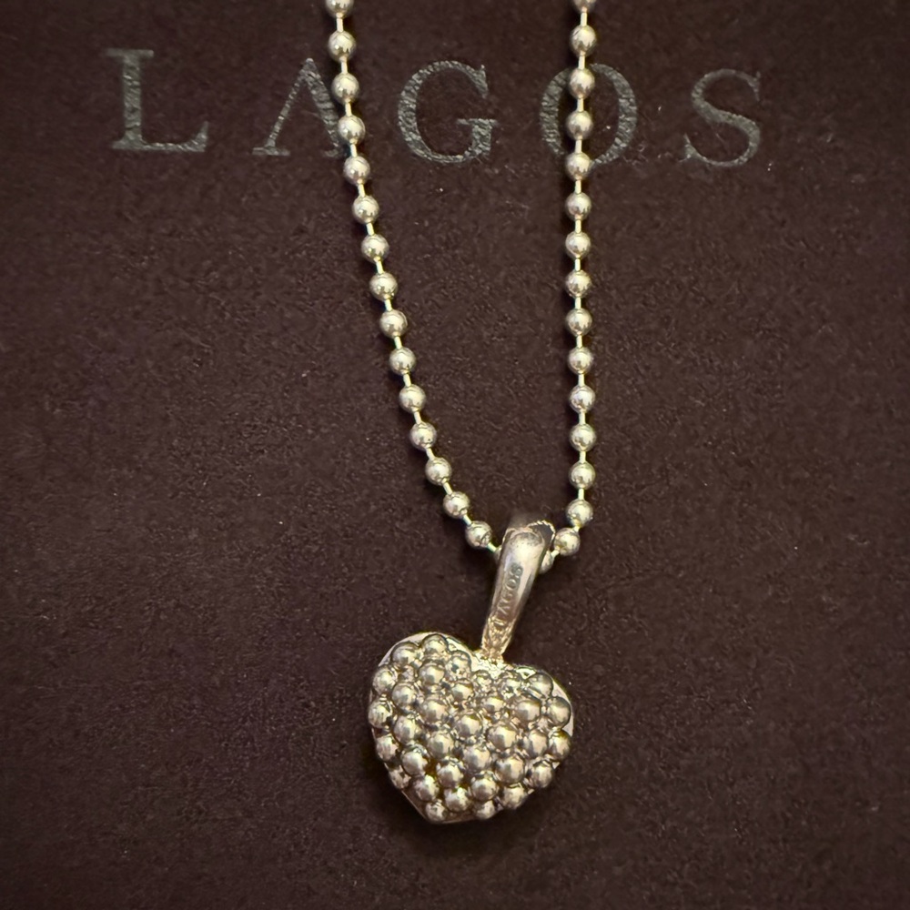 LAGOS Silver Heart Necklace